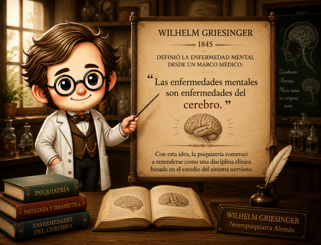 Wilhelm Griesinger y el origen de la psiquiatría médica basada en la enfermedad mental como enfermedad del cerebro
